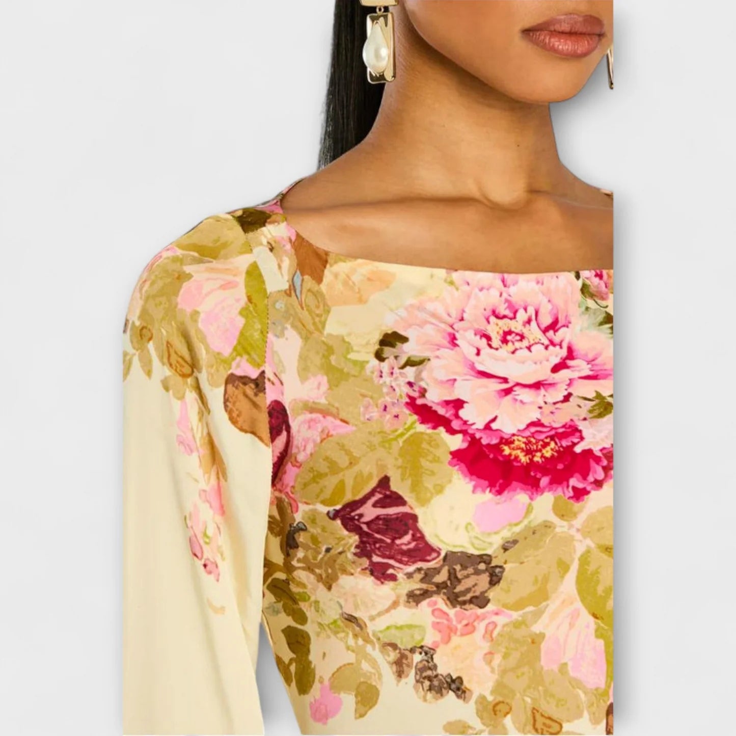 Kelly - Robe longue élégante pour fêtes en plein air