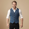 Gilet slim da uomo in stile smart casual