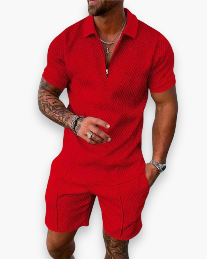 Daniel Herresæt – Elegant Sommersæt med Polo og Let Short