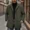 Férfi vintage bársony kabát | Álló gallér, egysoros gombolás és slim fit