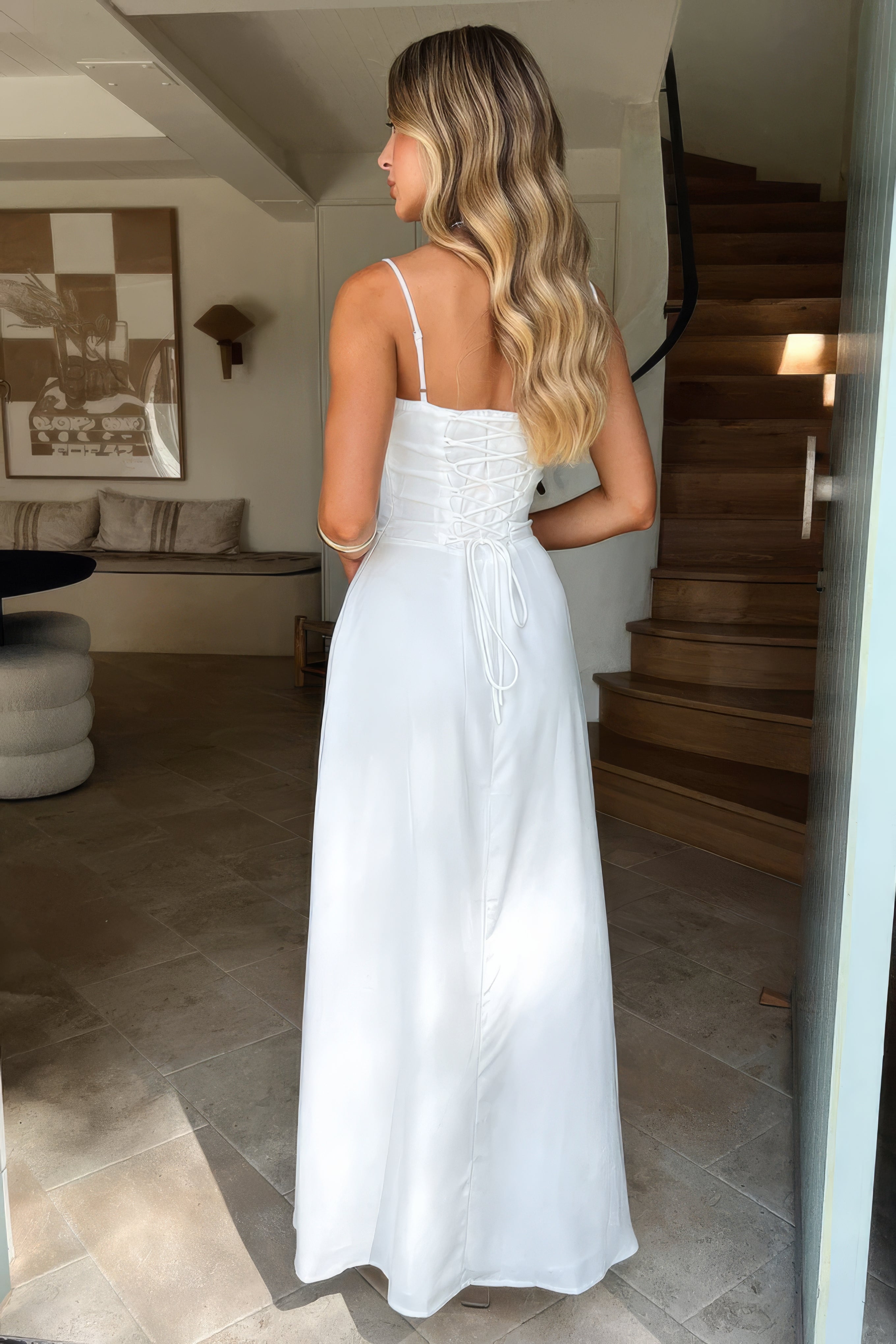Luftig maxi sommerkjole til kvinder med elegant pasform