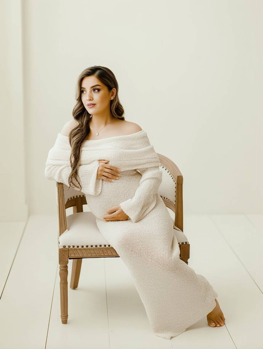 Ventekjole til damer Regular Fit Off-shoulder Lange ærmer
