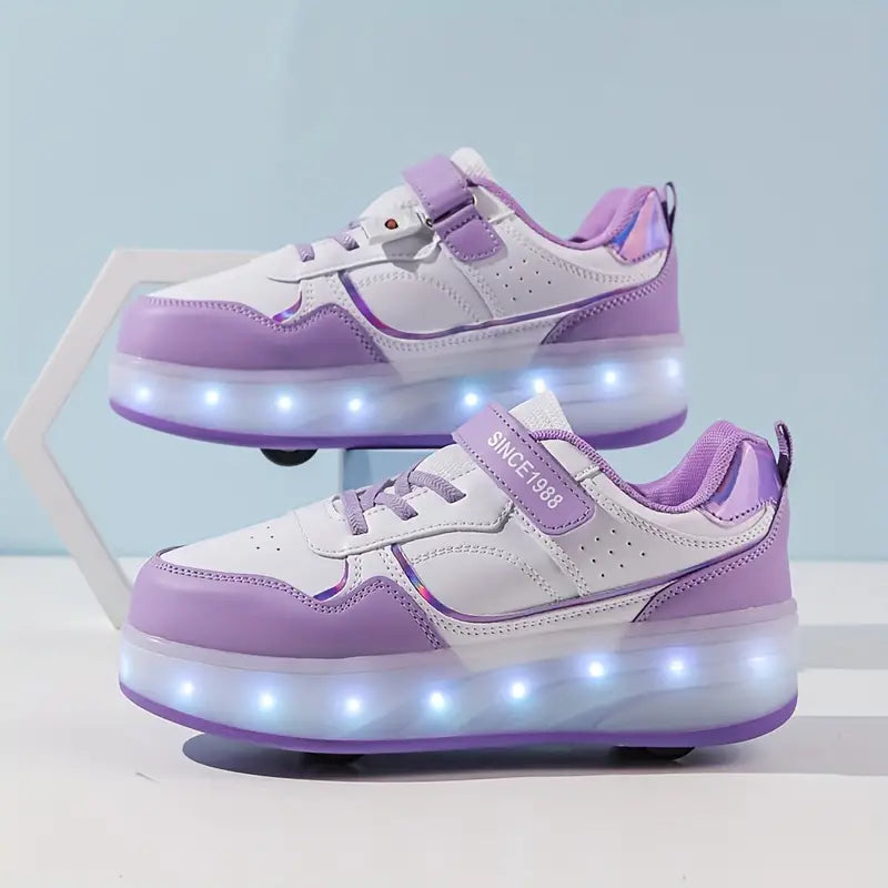 Trendy LED Rolschoenen voor Kinderen – Verlichte Sneakers met Wieltjes | Comfortabele Skateschoenen voor Jongens & Meisjes