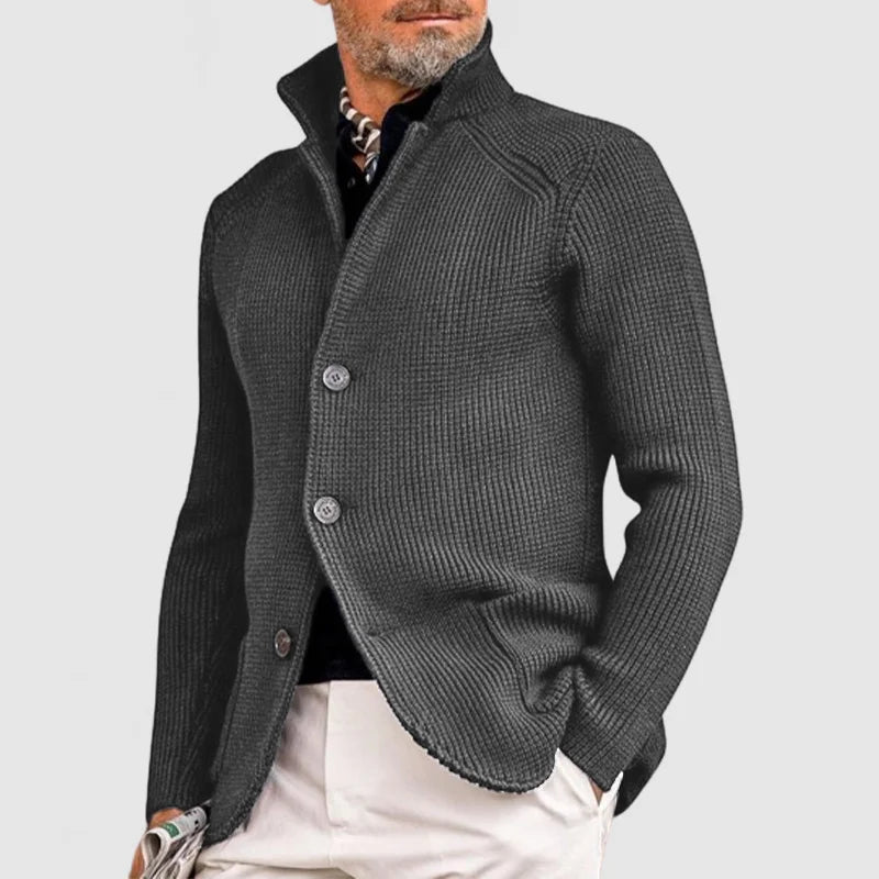 Bellivaro | Herre Strikket Cardigan | Klassisk Knap-Design