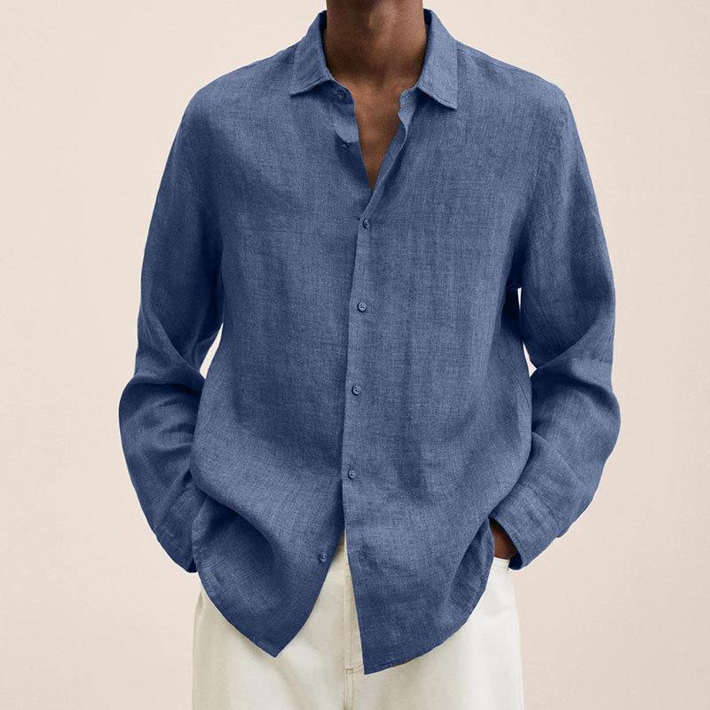 Bellivaro | Elegant Herreskjorte i 100% Hør – Klassisk Stil med Moderne Komfort