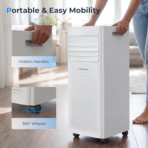 Bærbart Klimaanlæg 9000 BTU – 4-i-1 Aircondition med Affugtning
