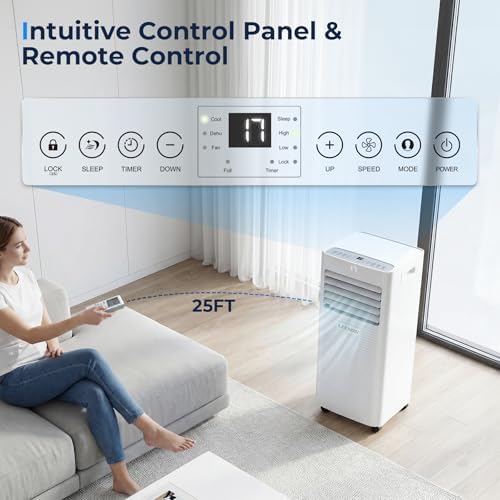 Bærbart Klimaanlæg 9000 BTU – 4-i-1 Aircondition med Affugtning