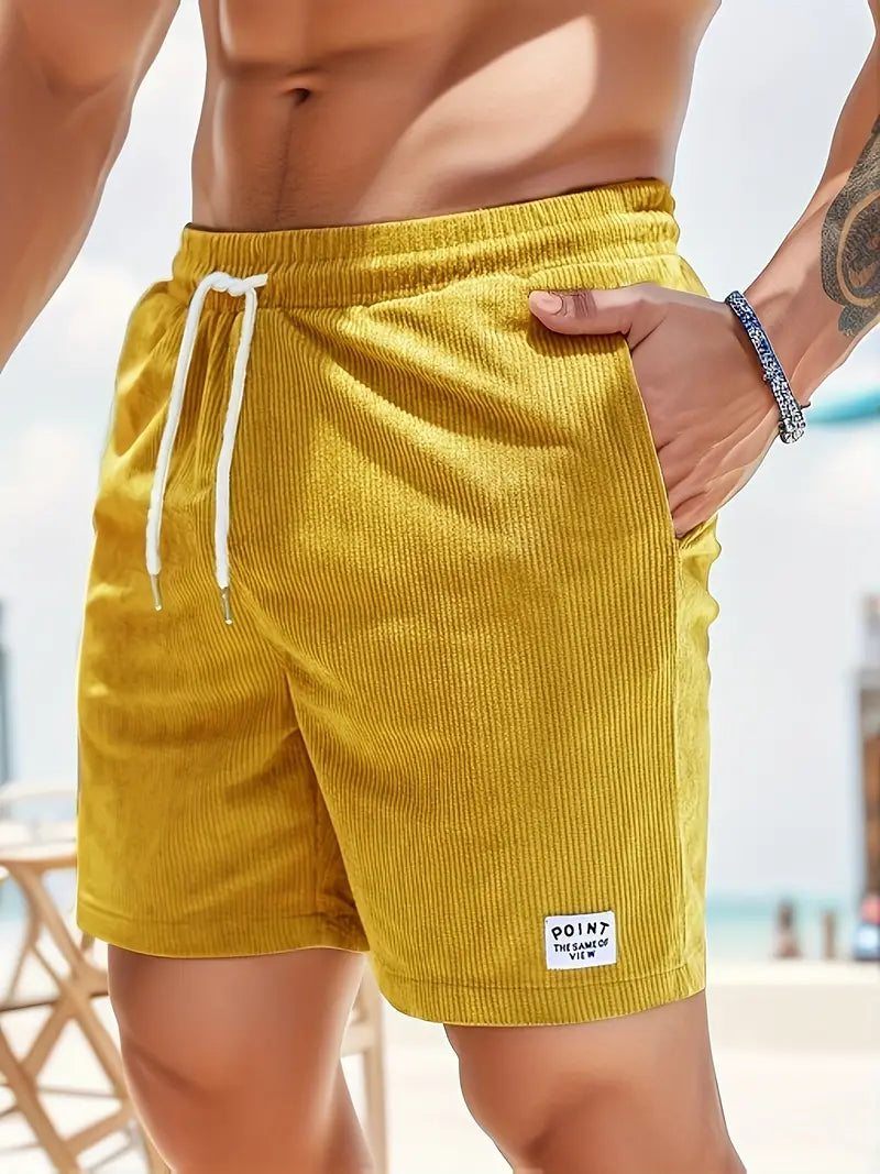 Heren Corduroy Zomershorts met Katoenlook