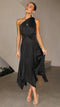 Audrine | One-Shoulder Midi Dress