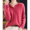 Lang Cashmere Cardigan til Kvinder med Knaplukning