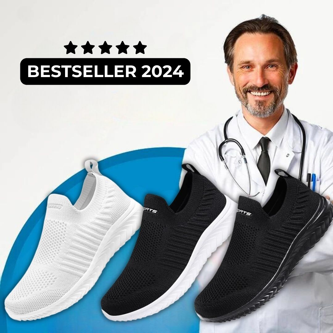 Ortopædiske Slip-On Sko til Fodsmerter og Komfort