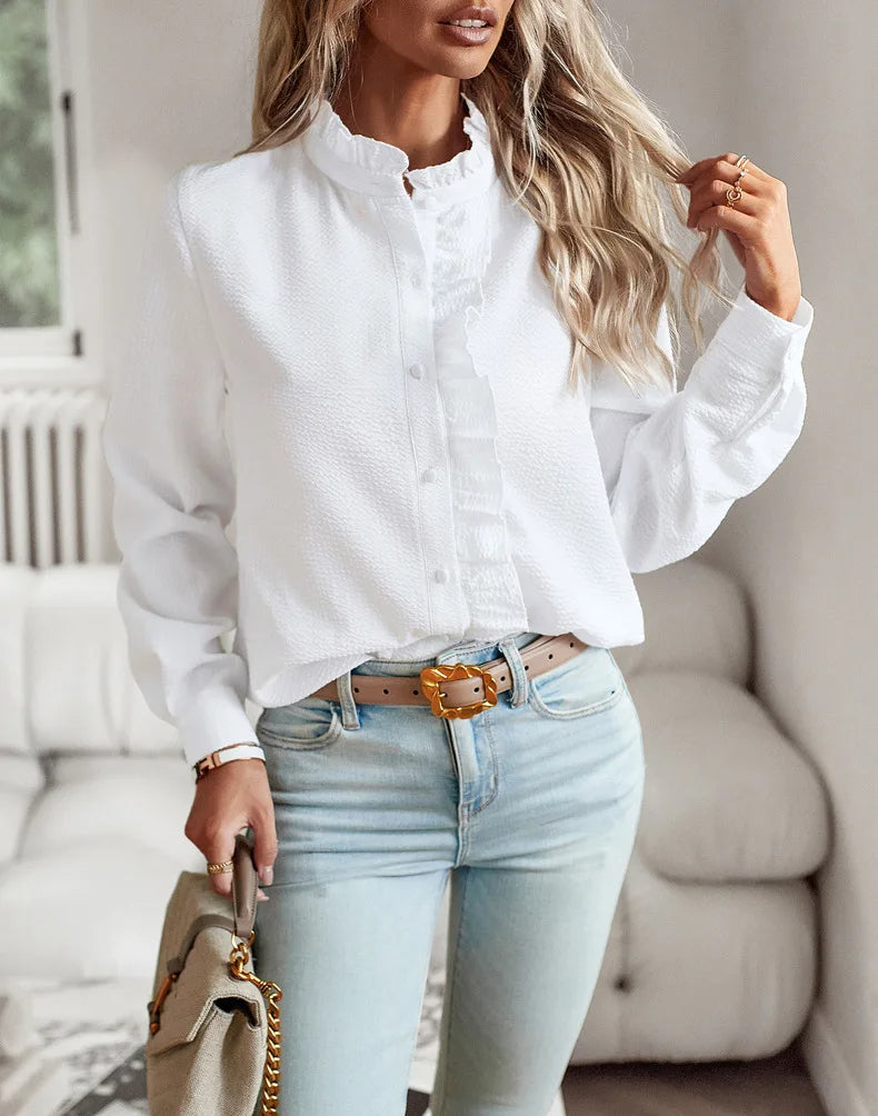 - Elegant og stilfuld bluse til efteråret