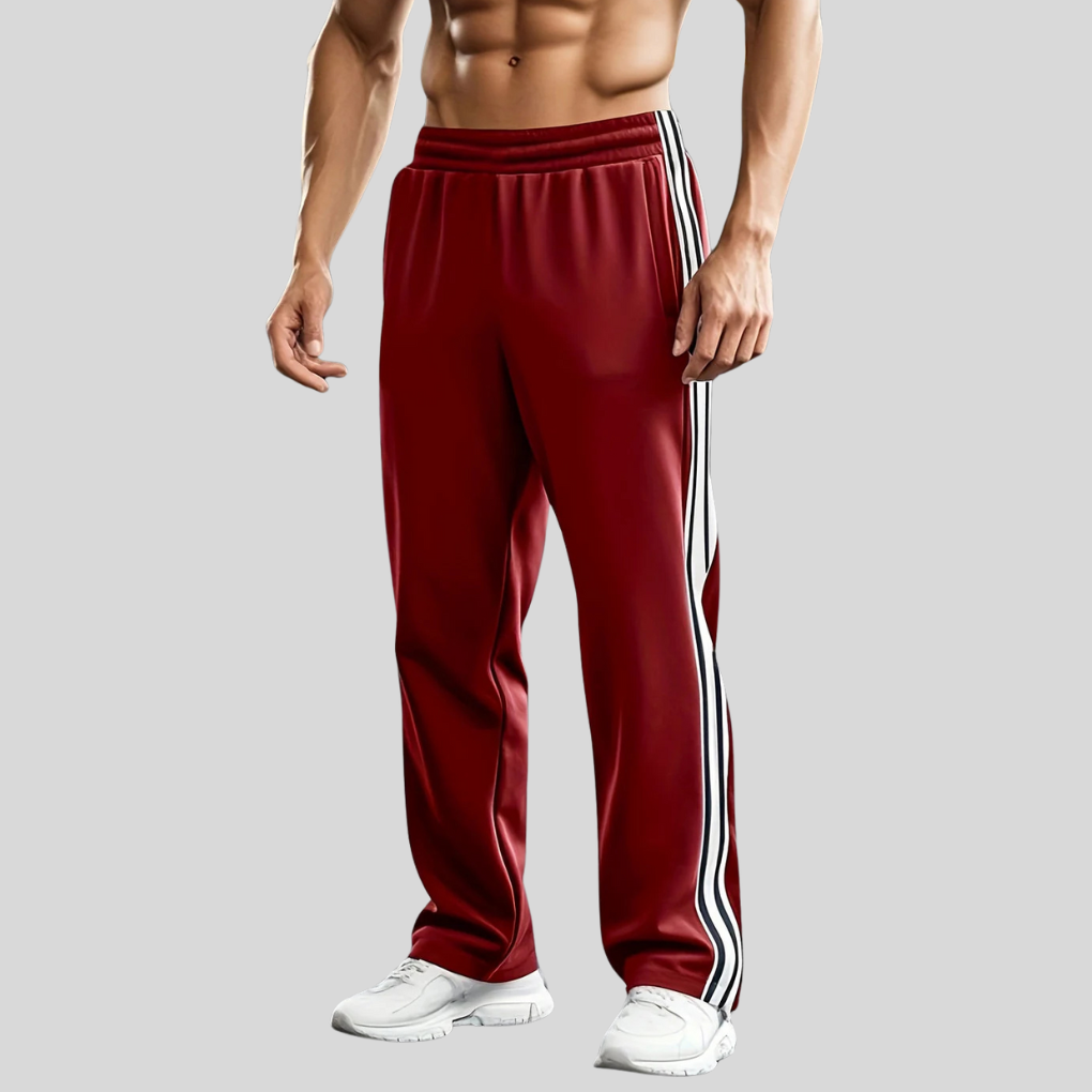 Sportbroek voor Heren – Ademend Trainingsbroek met Rechte Pijpen | Comfortabele Joggingbroek voor Fitness, Hardlopen & Vrije Tijd