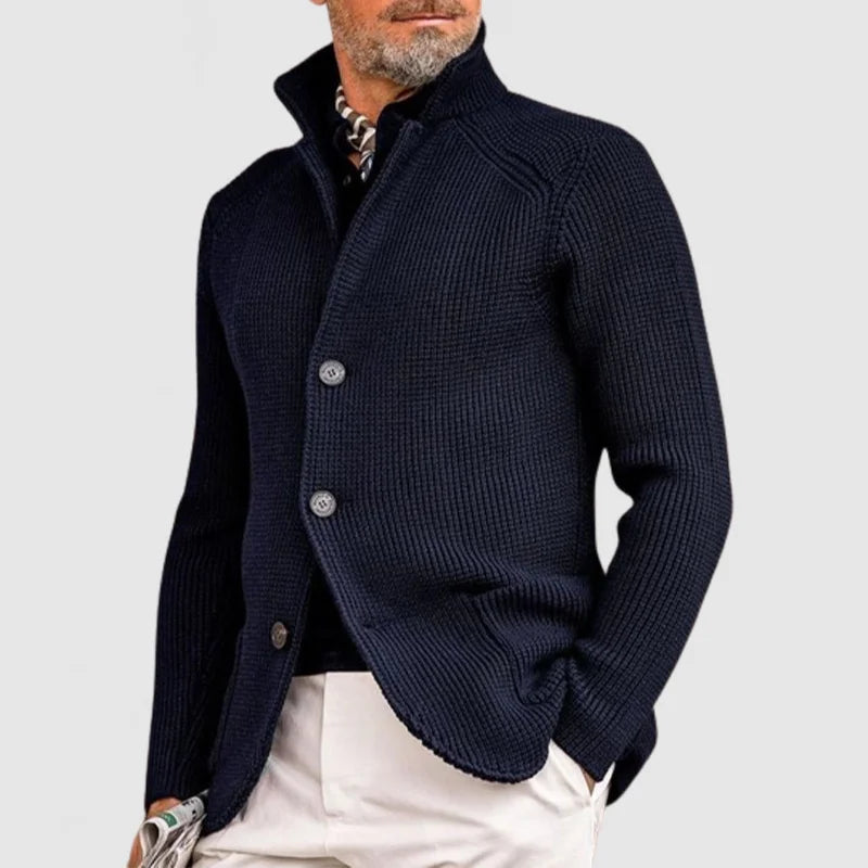 Bellivaro | Herre Strikket Cardigan | Klassisk Knap-Design