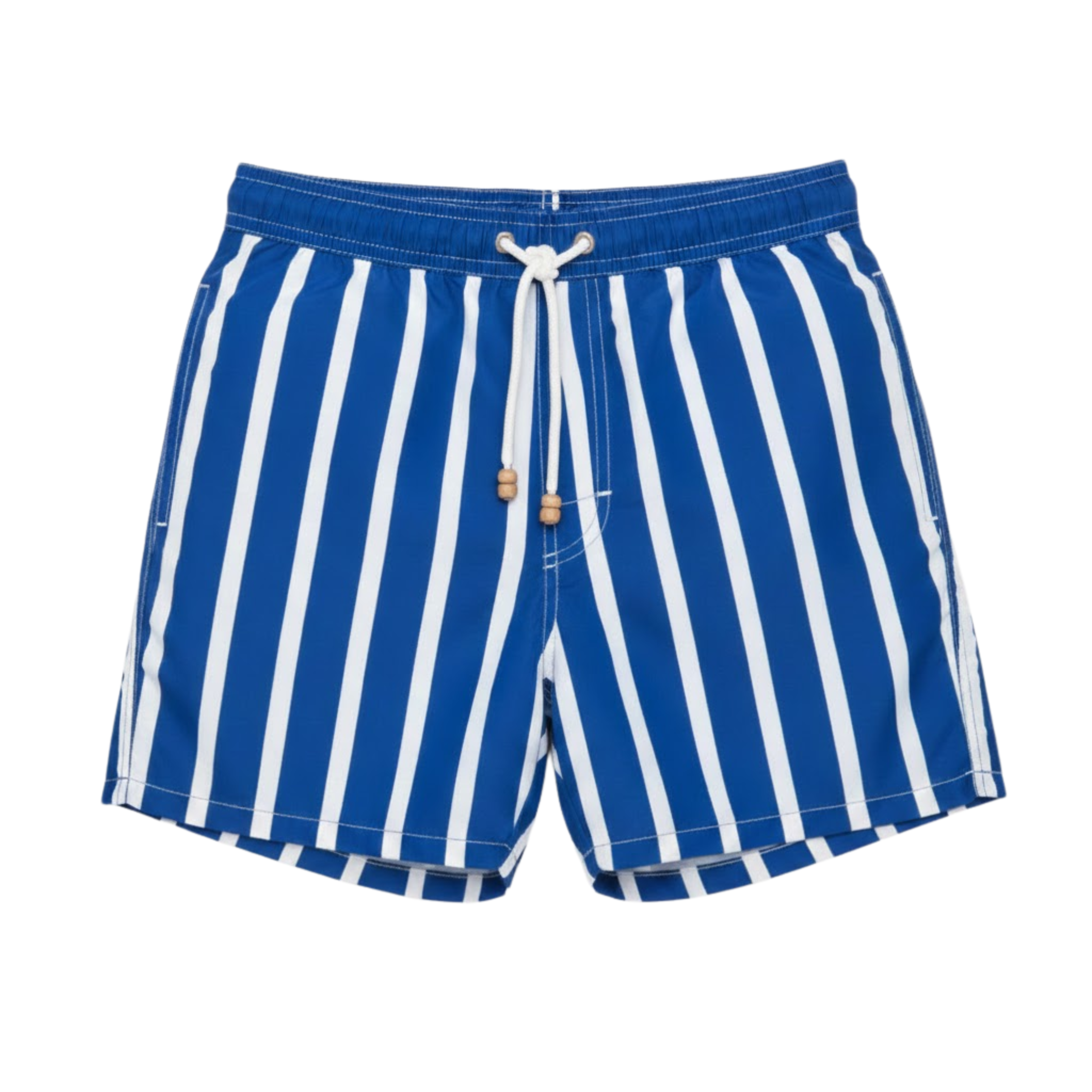 Calções de banho às riscas para homem – calções de praia de secagem rápida com cintura elástica