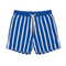 Calções de banho às riscas para homem – calções de praia de secagem rápida com cintura elástica