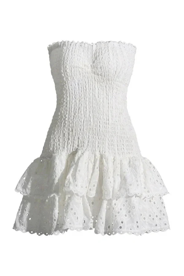 Robe Mini d'Été Sans Bretelles Starla
