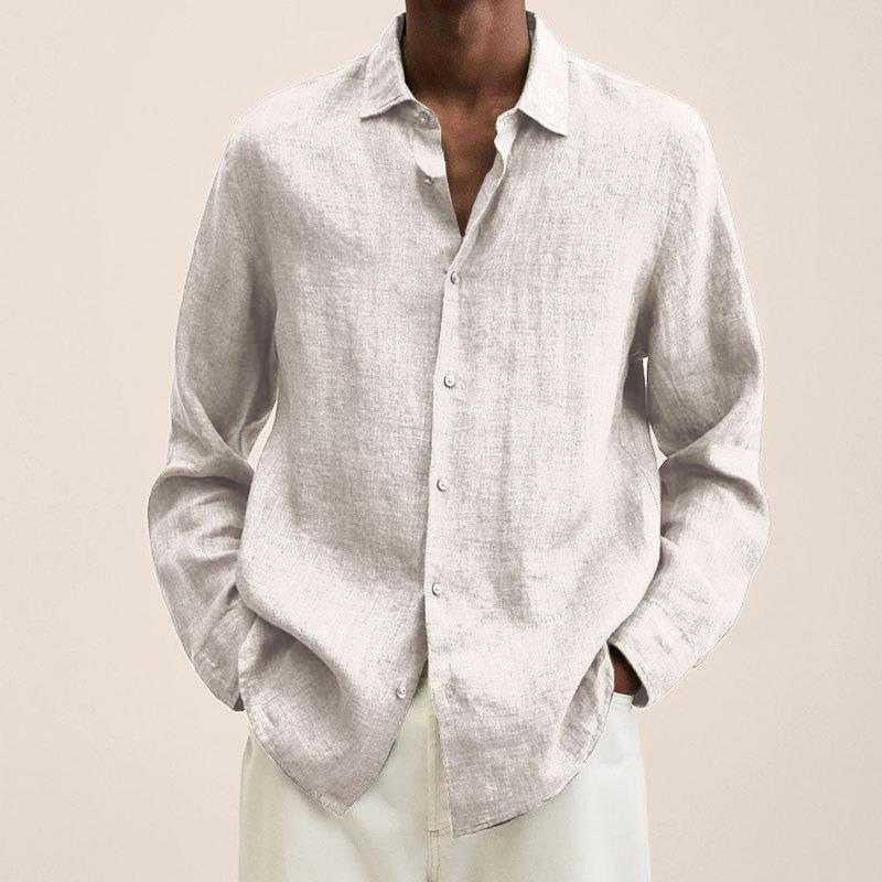 Bellivaro | Elegant Herreskjorte i 100% Hør – Klassisk Stil med Moderne Komfort