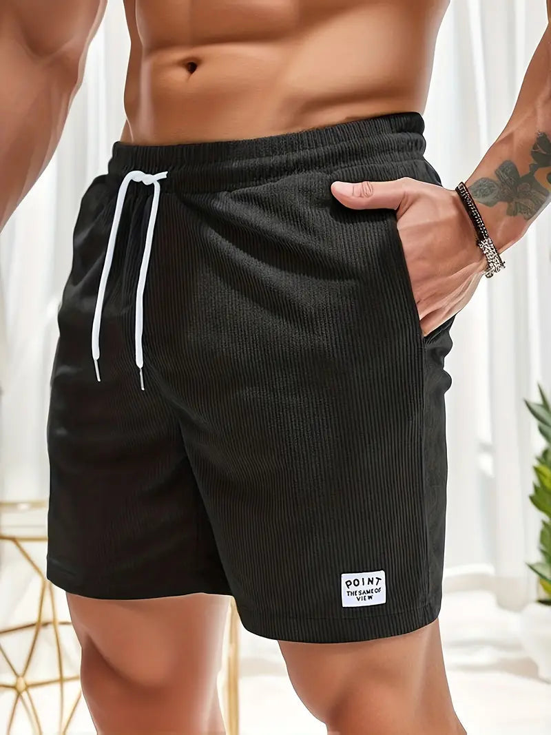 Thorne Heren Casual Shorts – Luchtige Katoenen Zomershort met Trekkoord en Comfortabele Pasvorm
