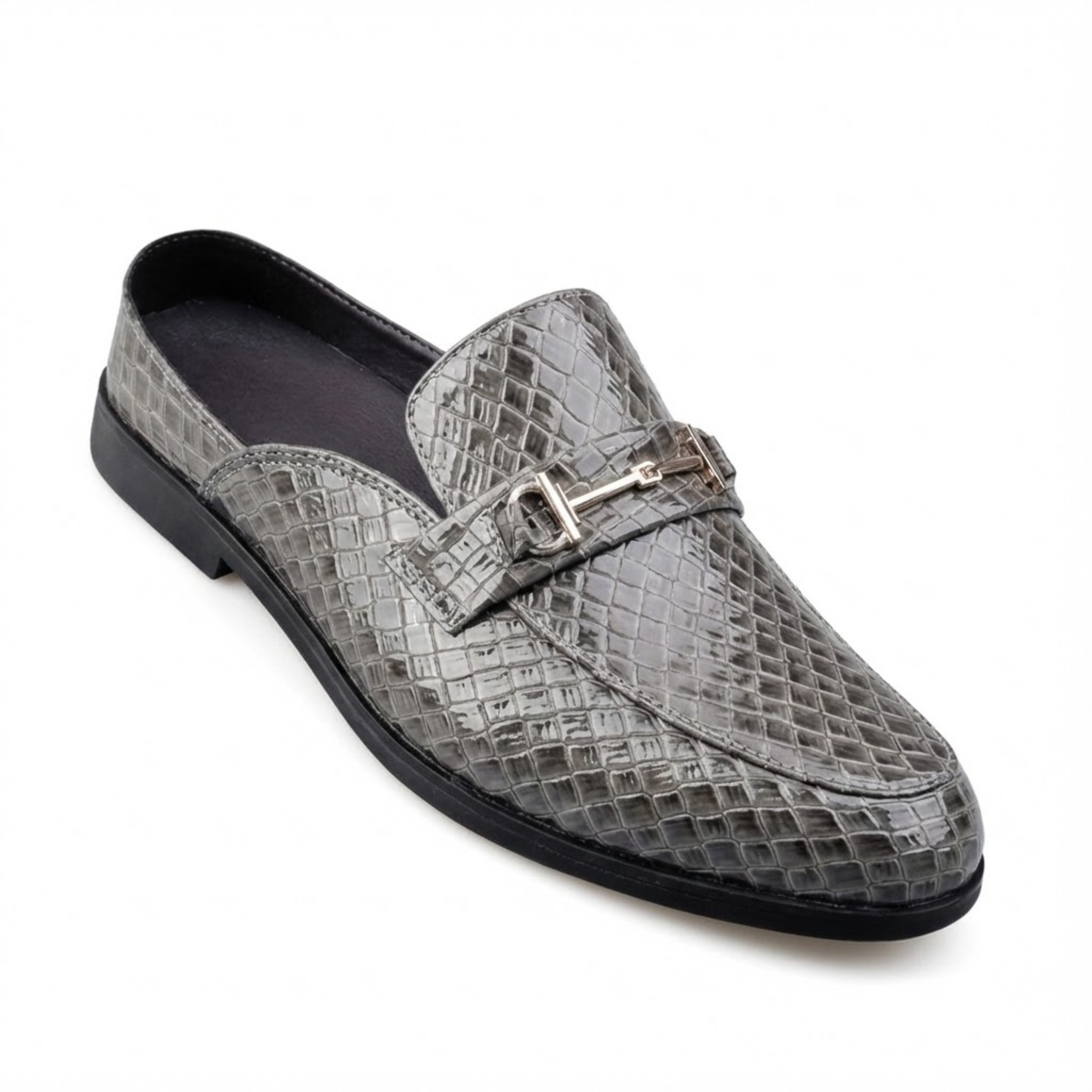 Pánské mule – otevřené mokasíny z PU kůže, slip-on boty na řízení pro pohodlné venkovní nošení