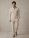 Bomulds Tracksuit til Mænd med Half Zip