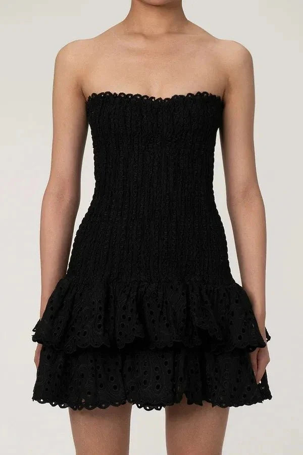 Robe Mini d'Été Sans Bretelles Starla
