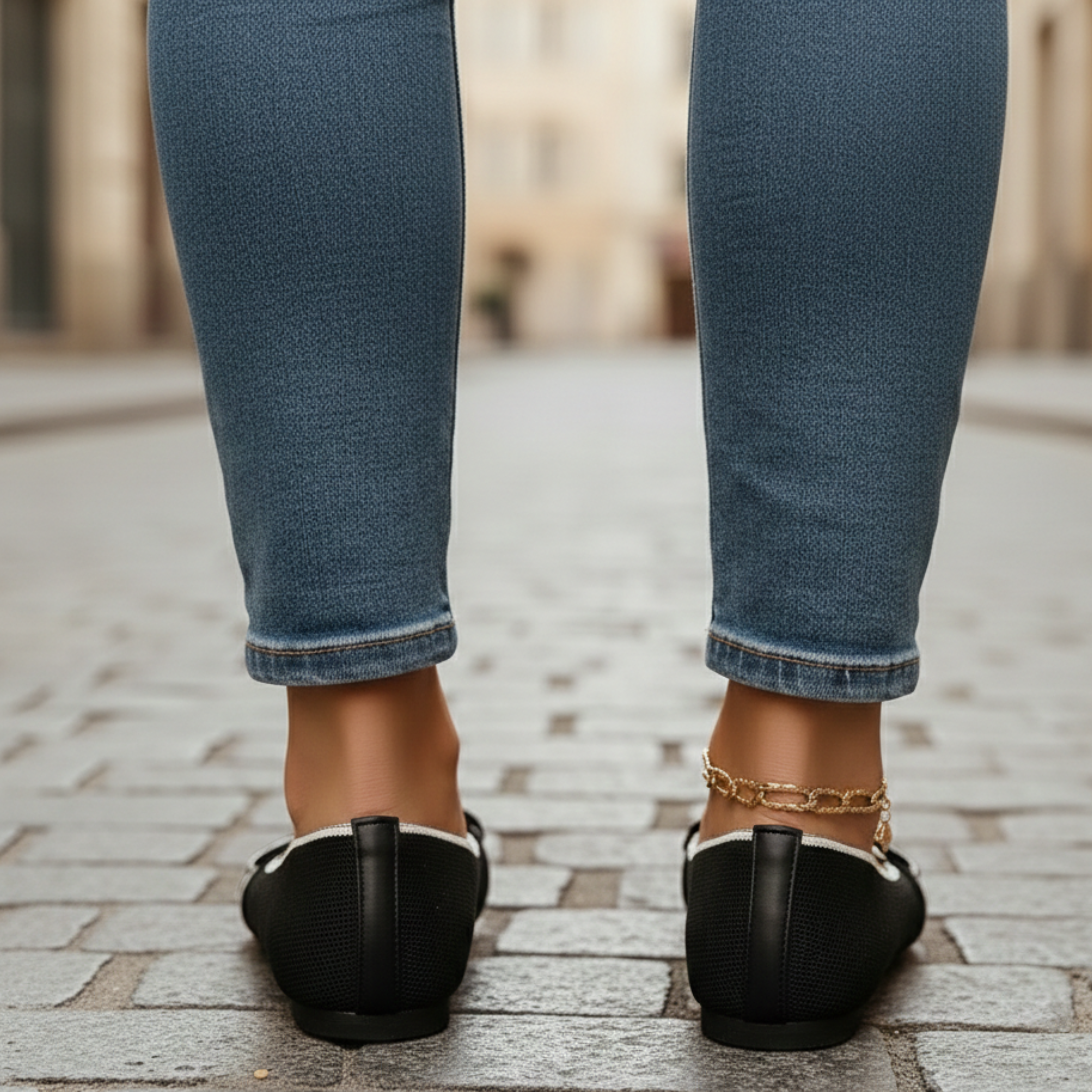 Zapatos ortopédicos de punta estrecha tipo mocasín de punto
