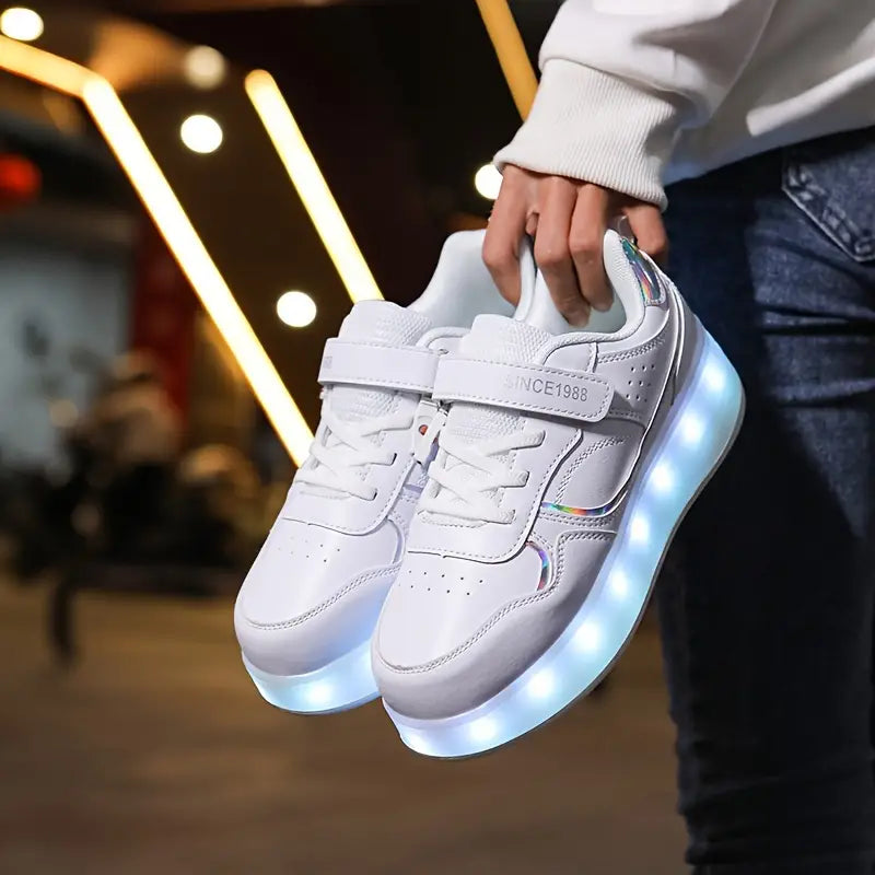 Trendy LED Rolschoenen voor Kinderen – Verlichte Sneakers met Wieltjes | Comfortabele Skateschoenen voor Jongens & Meisjes