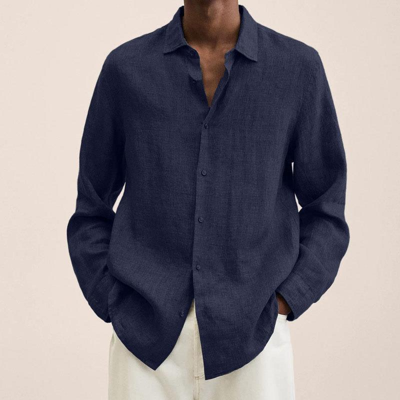 Bellivaro | Elegant Herreskjorte i 100% Hør – Klassisk Stil med Moderne Komfort