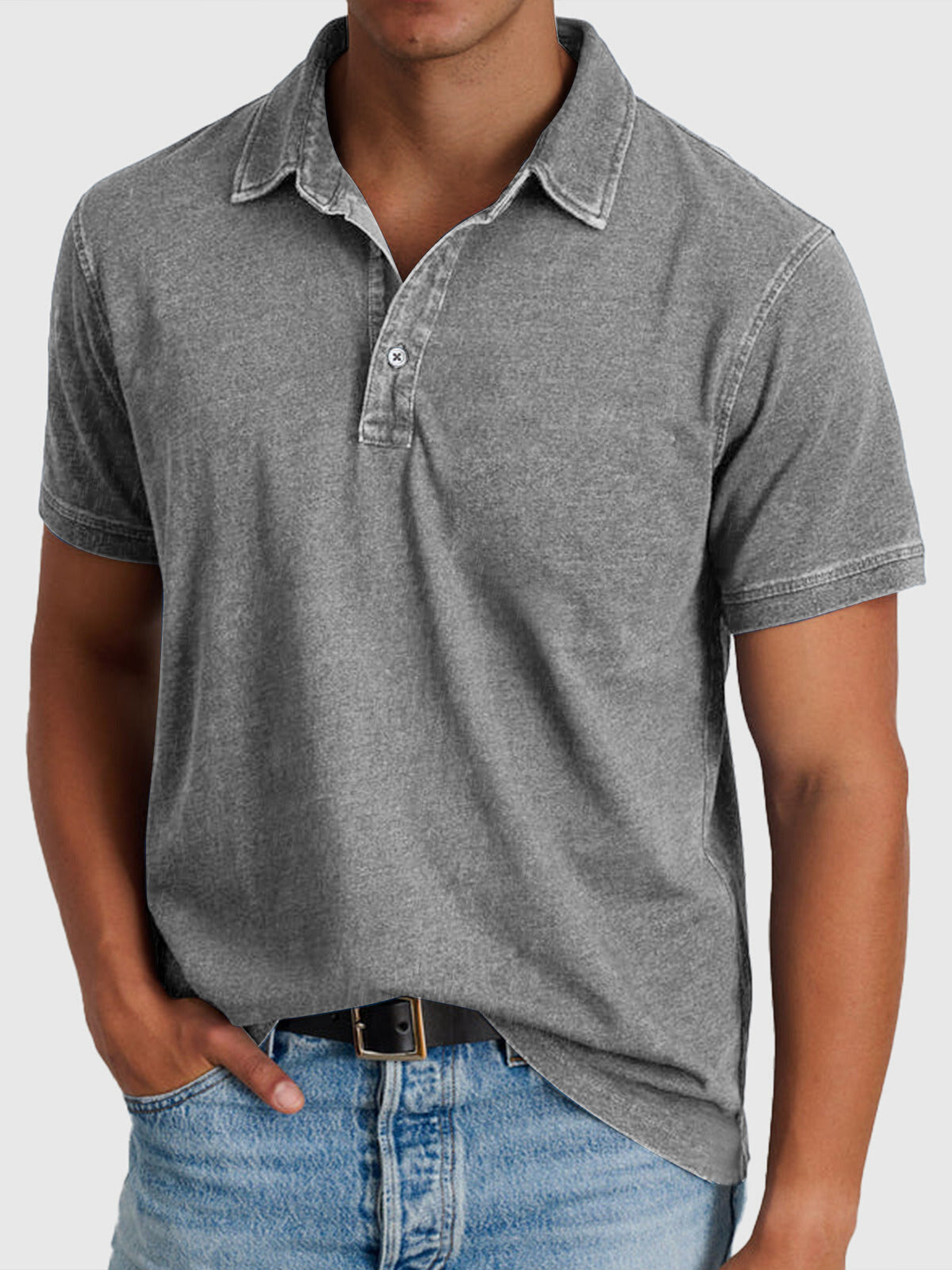 Herre Polo i Bomuld – Kortærmet Klassisk Polo T-shirt
