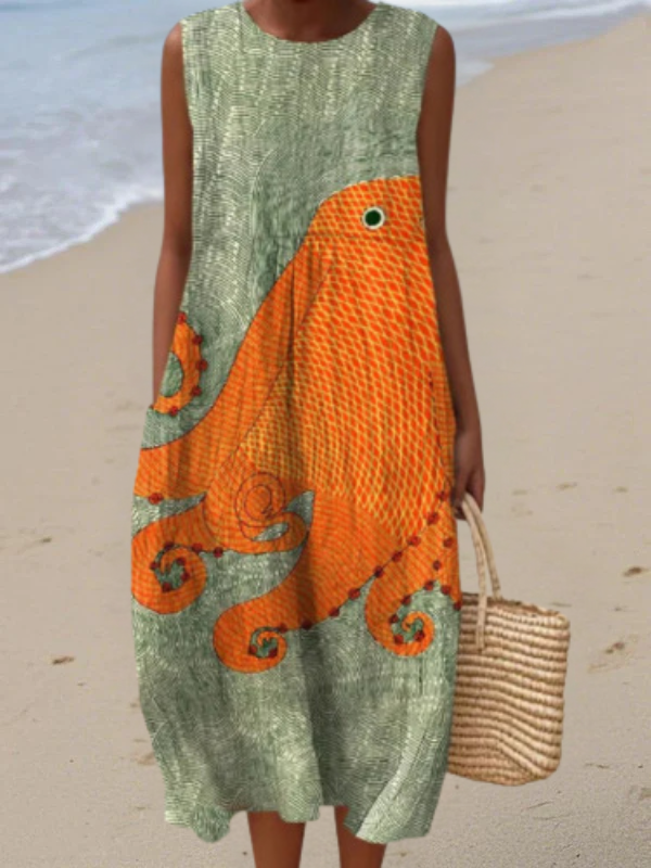 Robe midi Oceanic
