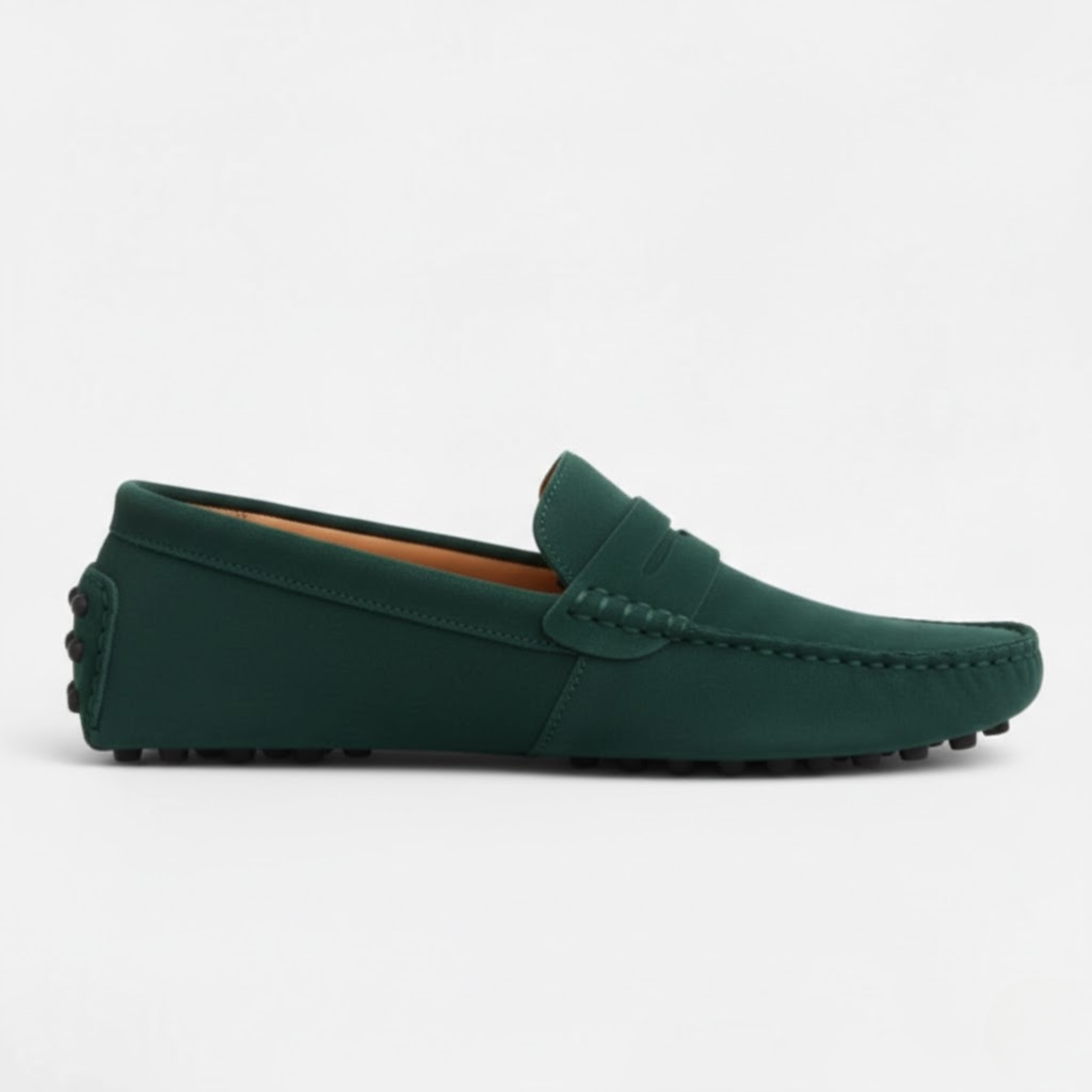 Mocasines de ante genuino para hombre – zapatos slip-on, mocasines planos