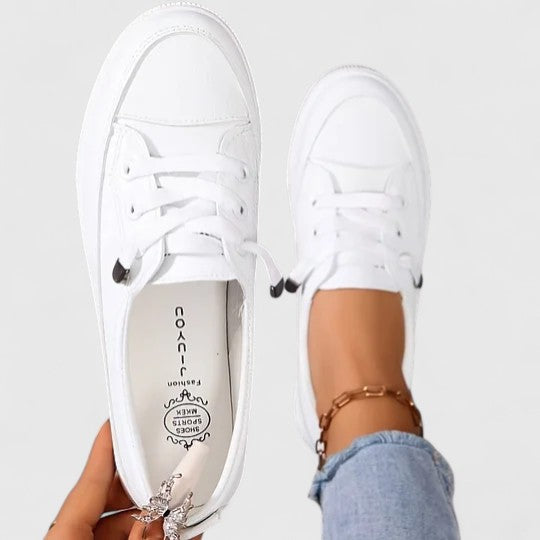 Chic Lave Ortopædiske Hvide Sneakers til Kvinder