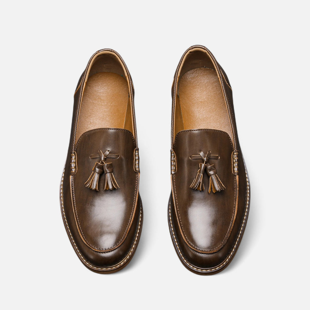Mocassins de luxe pour homme en cuir