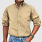 Klassisk Langærmet Herreskjorte – Casual Button-Down Skjorte