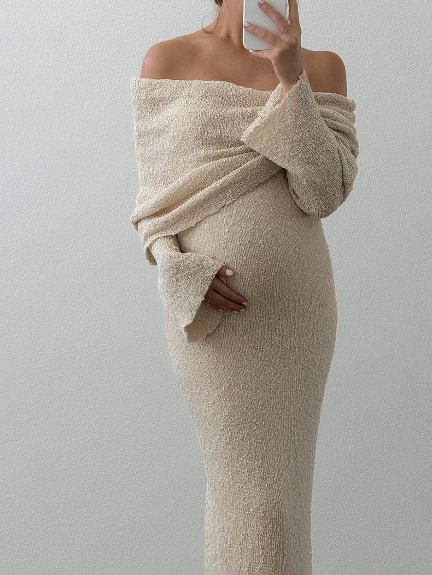 Ventekjole til damer Regular Fit Off-shoulder Lange ærmer