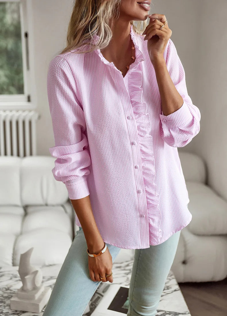 - Elegant og stilfuld bluse til efteråret