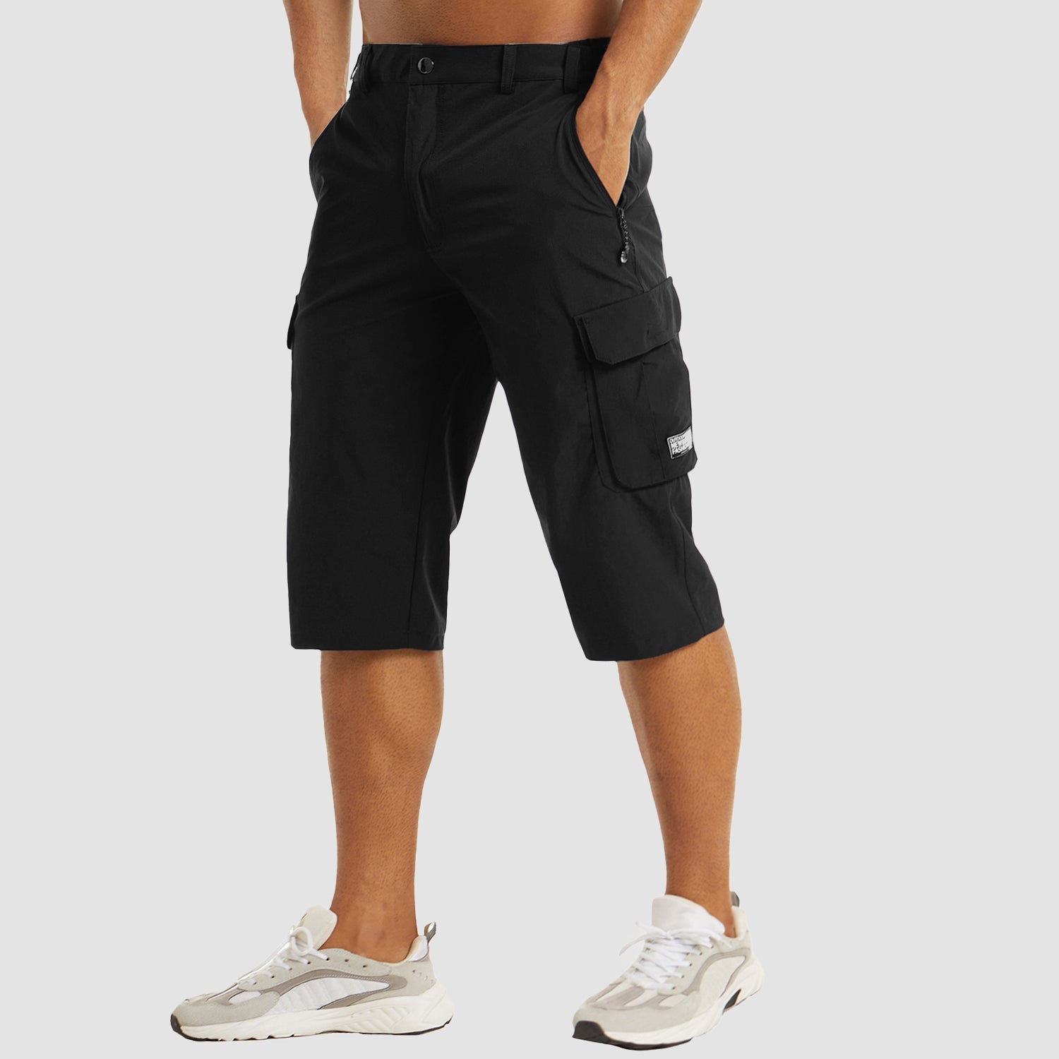 Herre Cargo Shorts – Hurtigtørrende Bomuldsblanding, Multi-Lomme