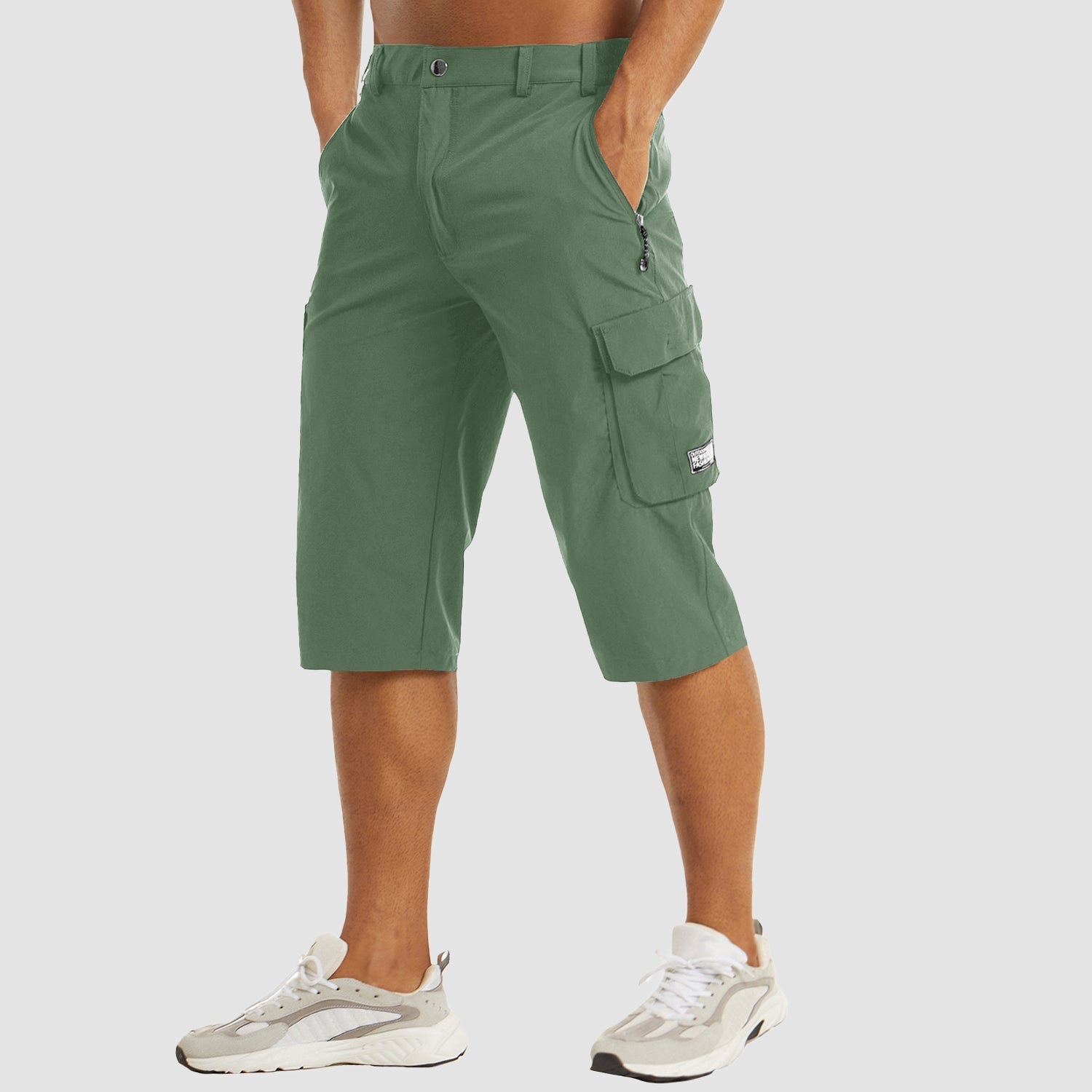 Herre Cargo Shorts – Hurtigtørrende Bomuldsblanding, Multi-Lomme