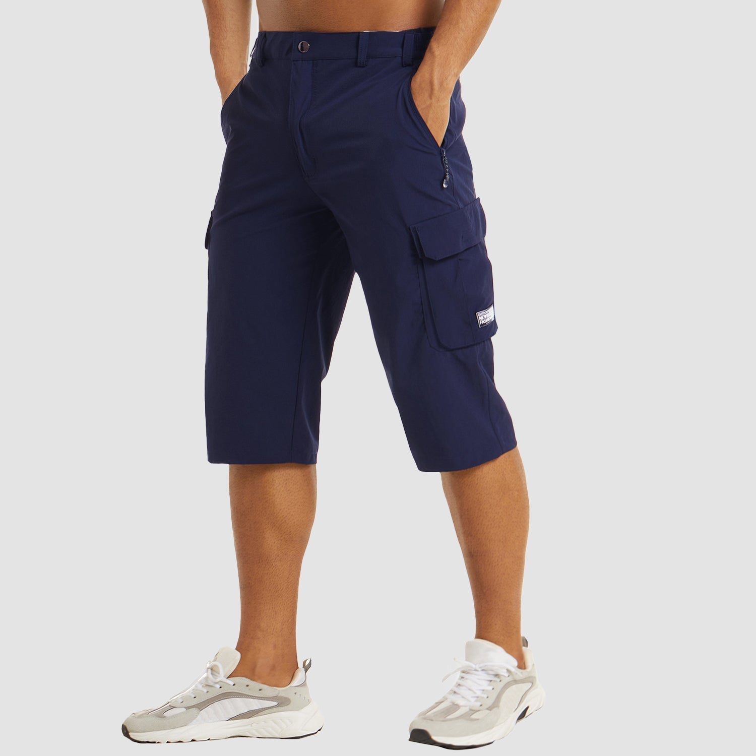 Herre Cargo Shorts – Hurtigtørrende Bomuldsblanding, Multi-Lomme