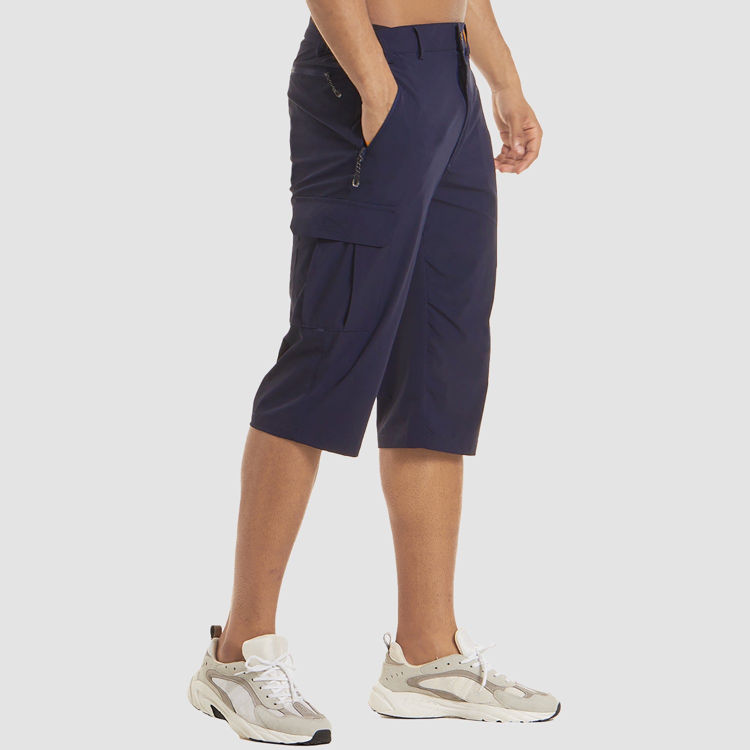 Herre Cargo Shorts – Hurtigtørrende Bomuldsblanding, Multi-Lomme