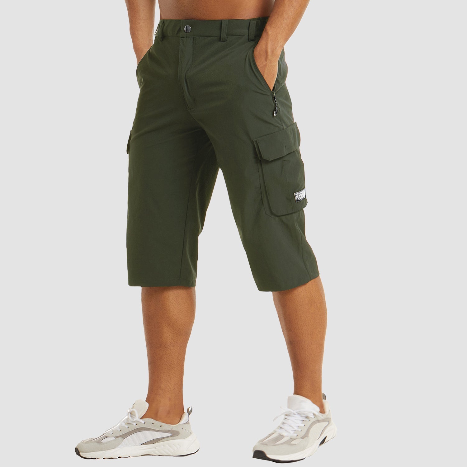 Herre Cargo Shorts – Hurtigtørrende Bomuldsblanding, Multi-Lomme
