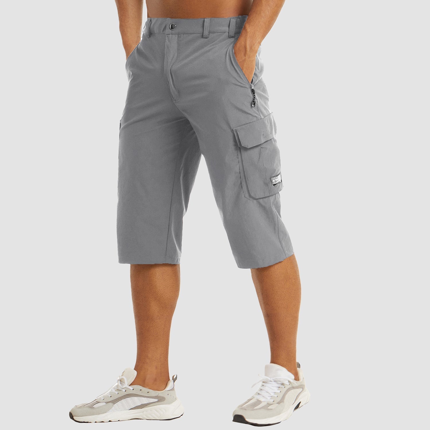 Herre Cargo Shorts – Hurtigtørrende Bomuldsblanding, Multi-Lomme