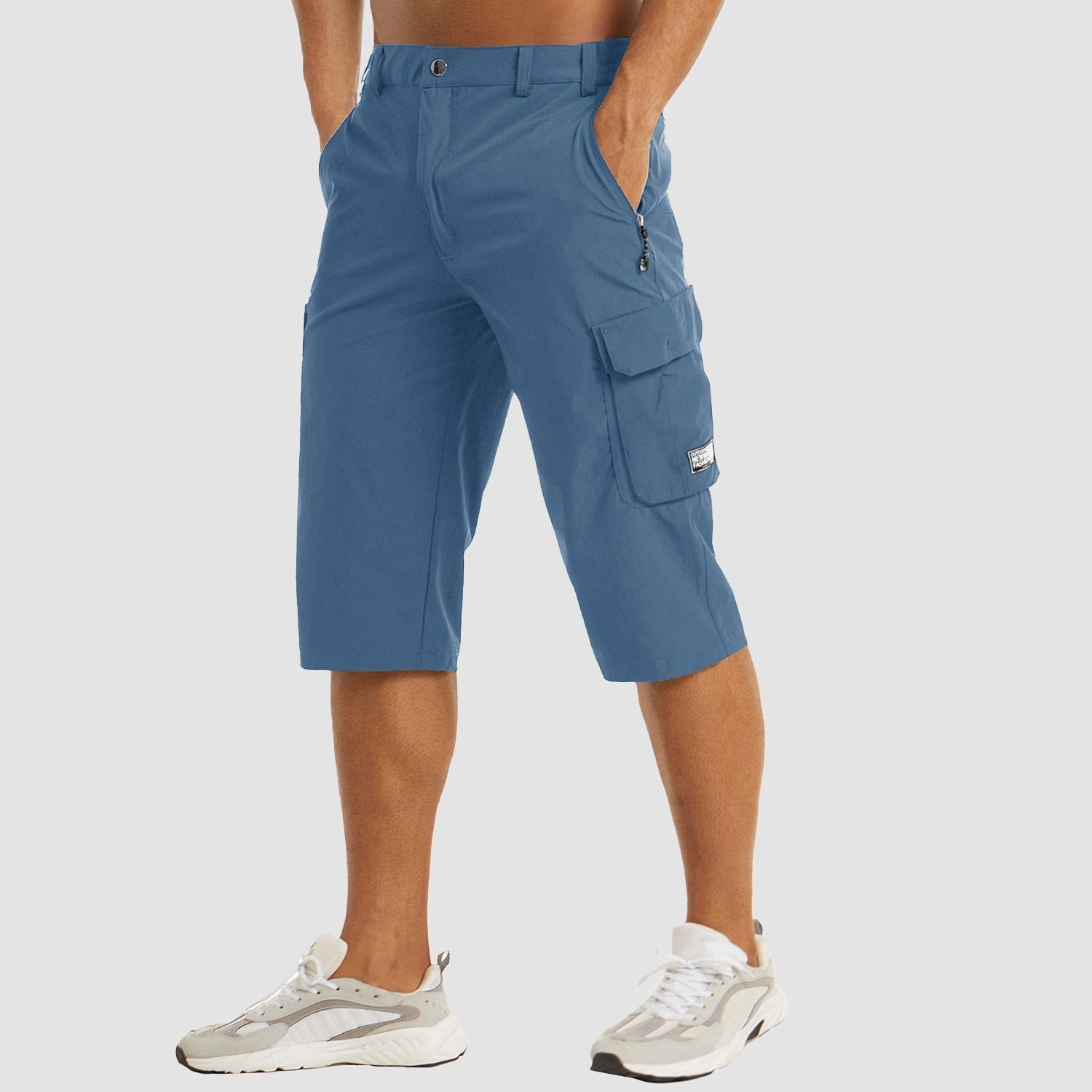 Herre Cargo Shorts – Hurtigtørrende Bomuldsblanding, Multi-Lomme