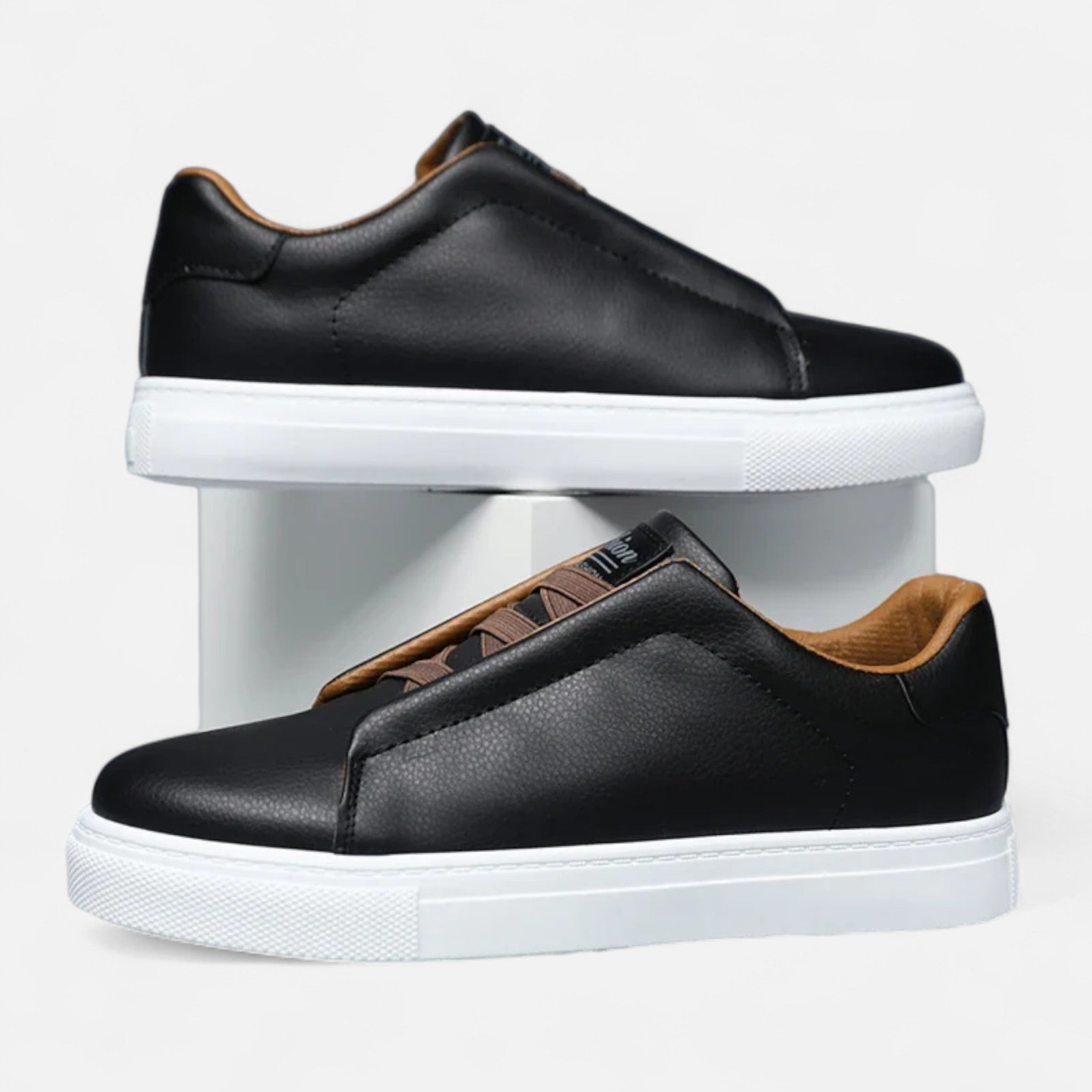 Slip-On Lædersneakers til Herrer