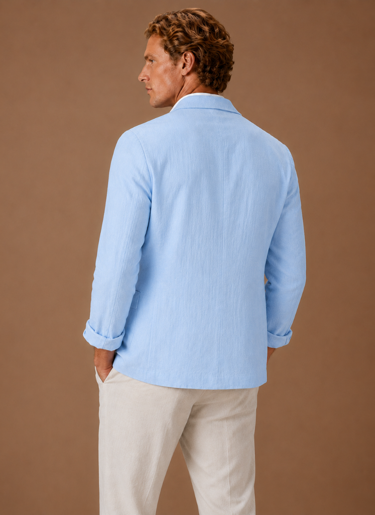 Let Blazer til Mænd med Skræddersyet Smart Casual Pasform