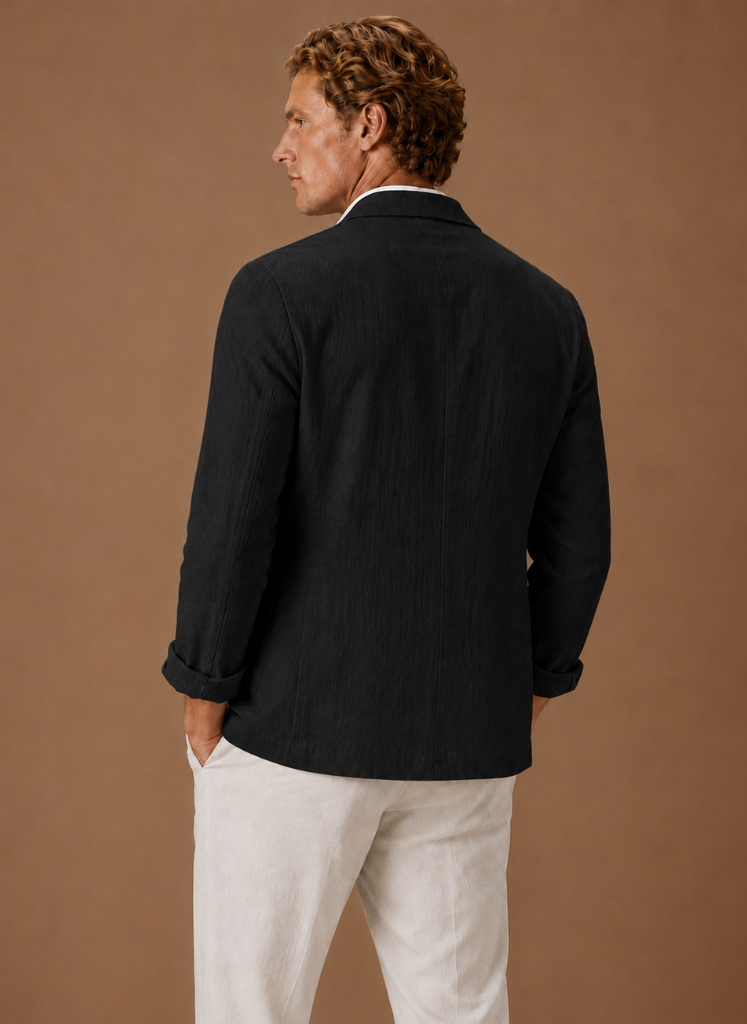 Let Blazer til Mænd med Skræddersyet Smart Casual Pasform