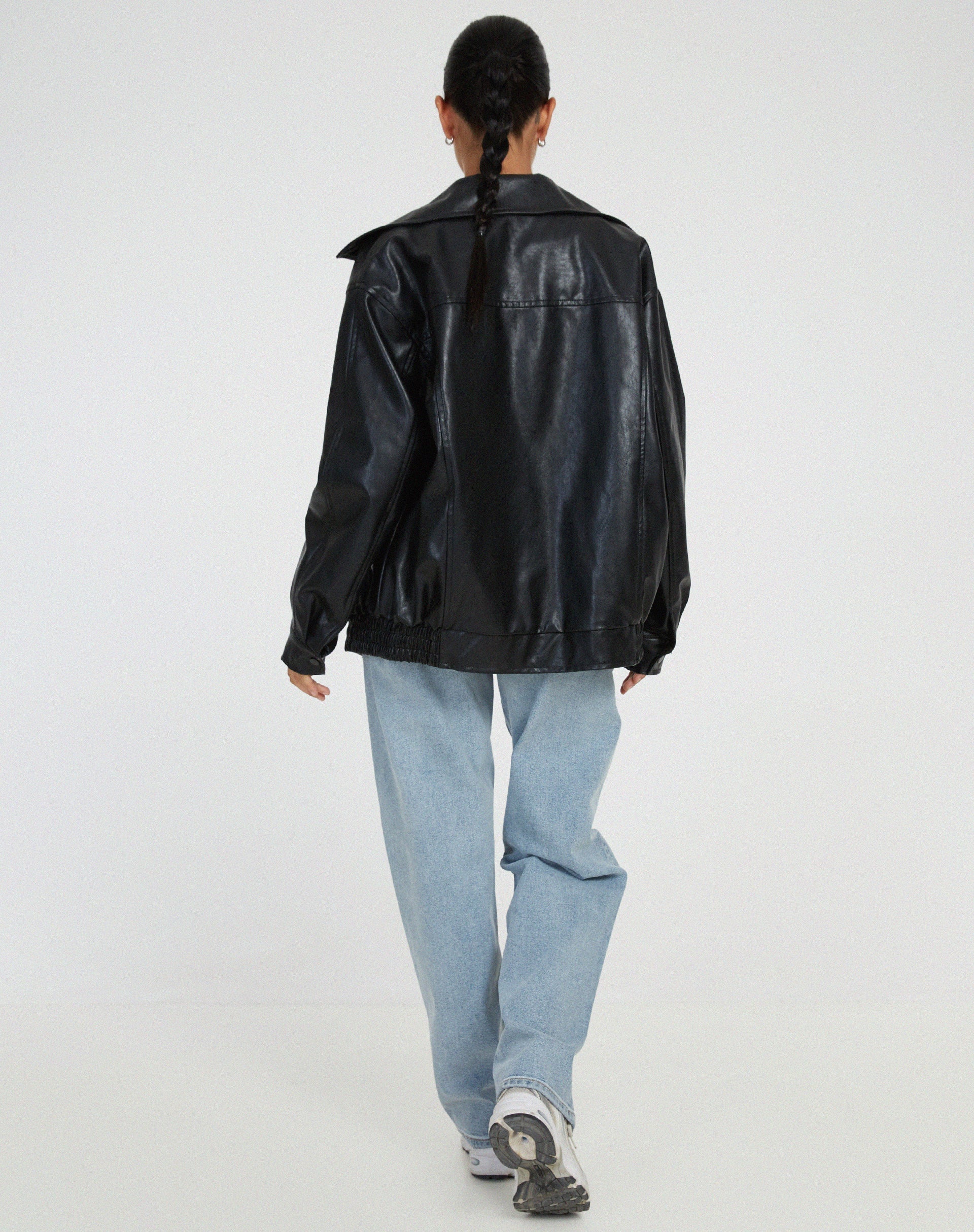 Oversized Leren Jasje voor Dames