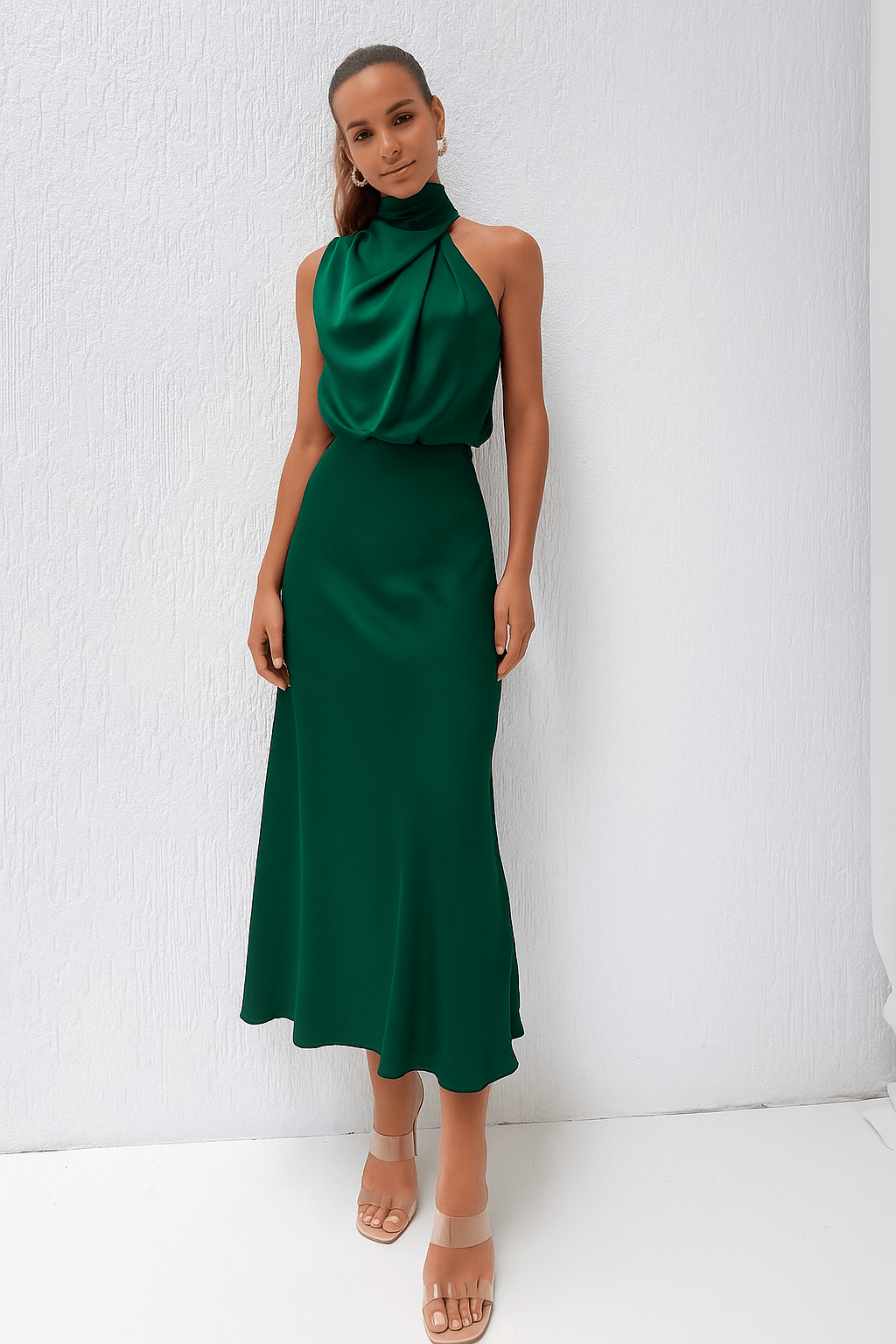 Elegant skræddersyet midinederdel