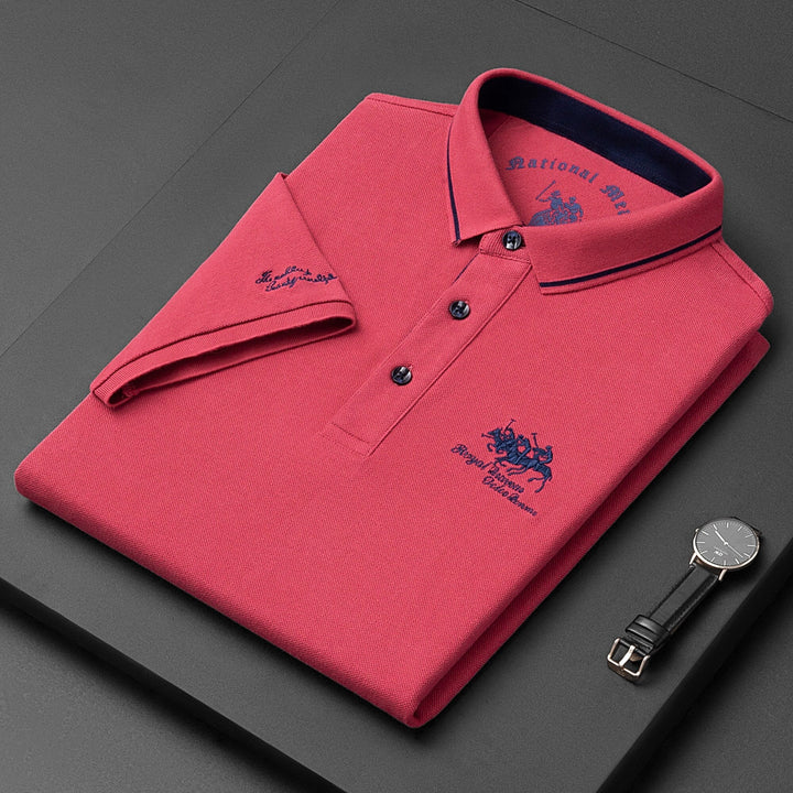 Bellivaro | Elegant og alsidigt herre-polo med knaplukning – perfekt til hverdag og smart-casual